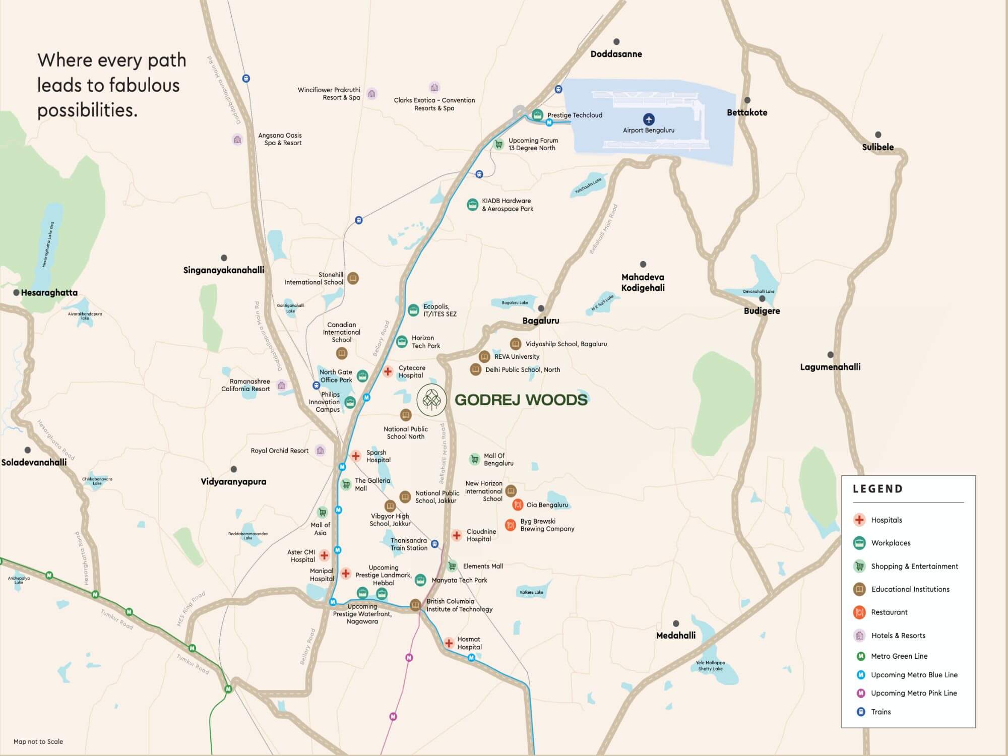 Godrej Woods Thanisandra Location Map Godrej Woods Thanisandra Location Map